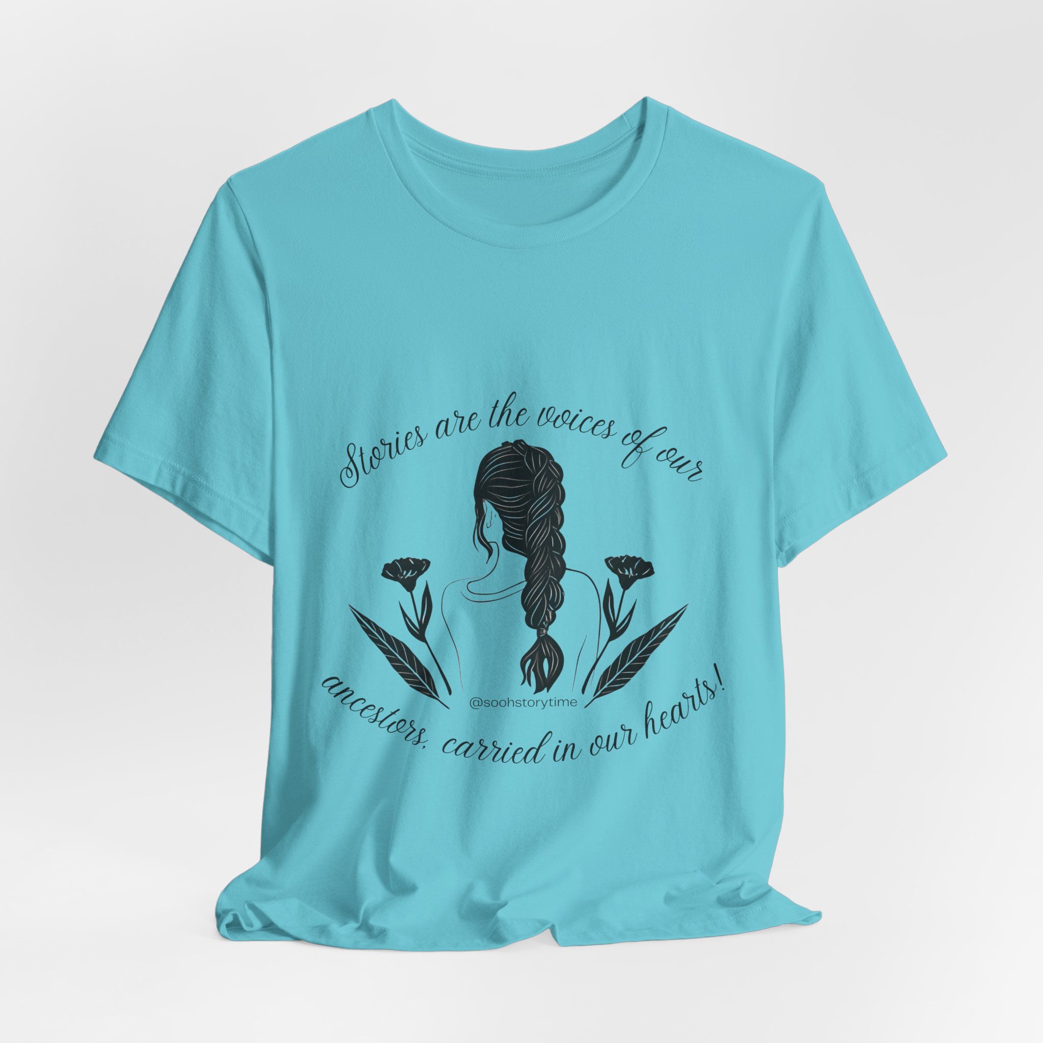 Ancestral Stories Graphic Tee — "Stories are the names of ours, ancestors carried in our hearts" - Image 8